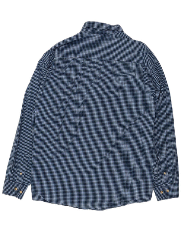 Camicia da uomo Wrangler XL in cotone a quadretti blu