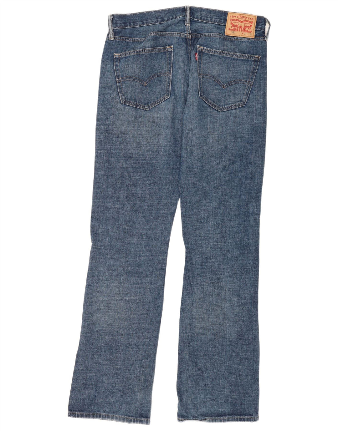 Levi's Herren 527 Bootcut Jeans W34 L34 Blaue Baumwolle