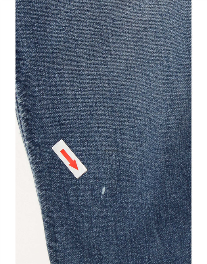 Jeans slim invecchiati da uomo Armani W34 L34 in cotone blu
