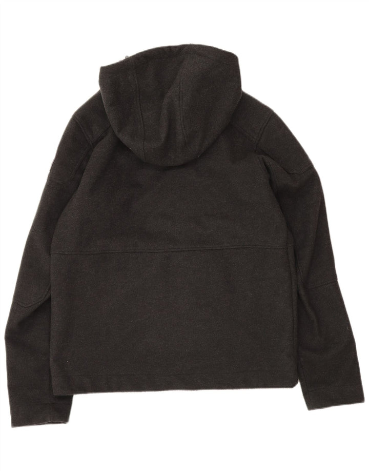 McKinley Mens Hooded Bomber Jacket UK 40 Medium Grey Polyester