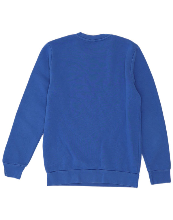 Adidas Boys Sweatshirt Jumper 12-13 Years Blue Cotton