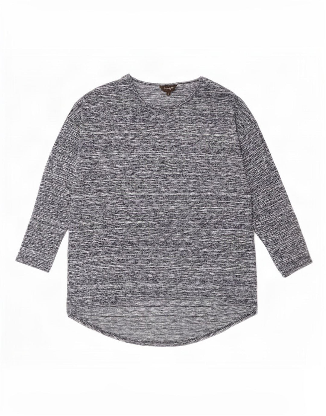 Top da donna a maniche lunghe Phase Eight UK 12 Viscosa screziata grigio medio