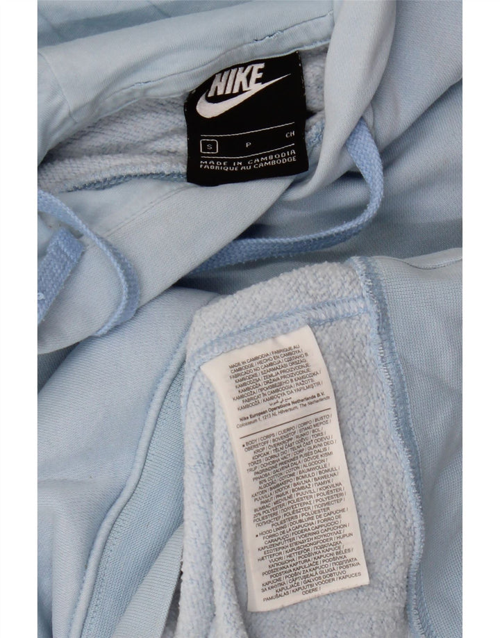 Nike Mens Hoodie Jumper Small Blue Cotton