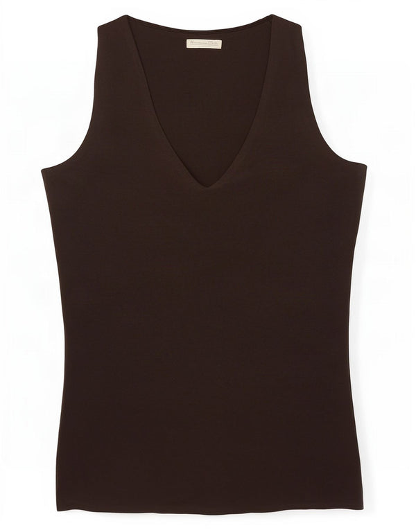 Massimo Dutti Womens Vest Top UK 8 Small Brown