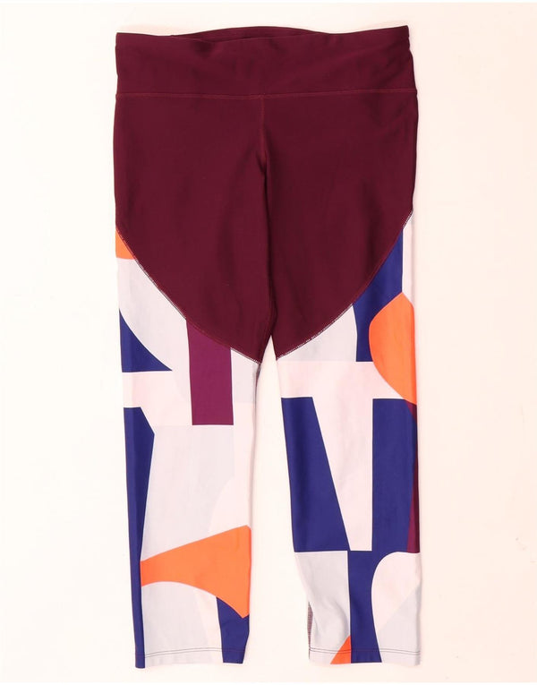 Under Armour Dame Heat Gear Grafiske Leggings UK 14 Large Flerfarvet