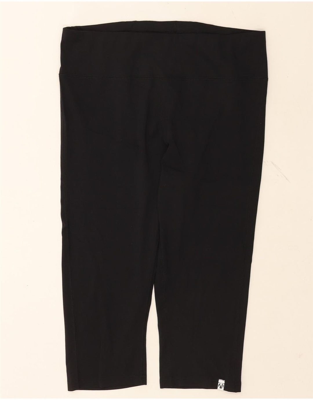 Marks & Spencer Dame Capri Leggings UK 16 Large Black Polyester