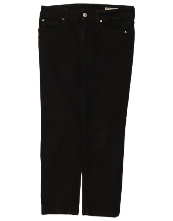 Marks & Spencer Vaqueros recortados The Sienna para mujer UK 12 Medium W32 L25 Negro