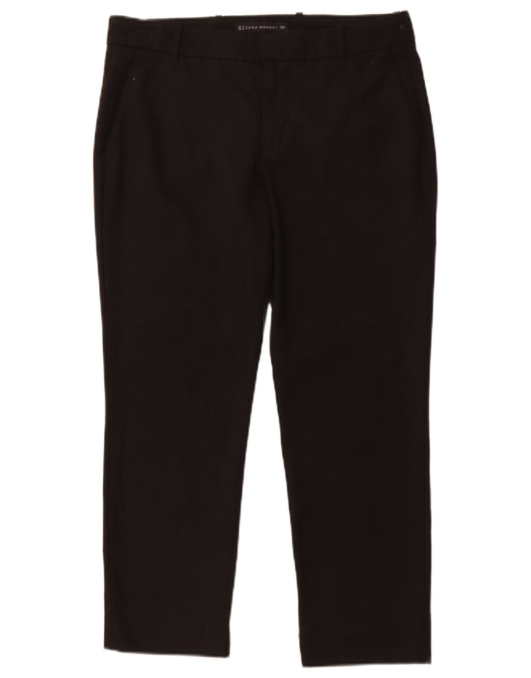 ZARA Womens Slim Chino Trousers Medium W28 L26 Black