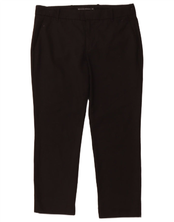 ZARA Womens Slim Chino Trousers Medium W28 L26 Black