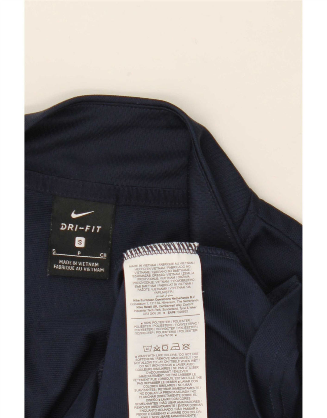 Męska kurtka dresowa Nike Dri Fit, mała, granatowa, poliestrowa