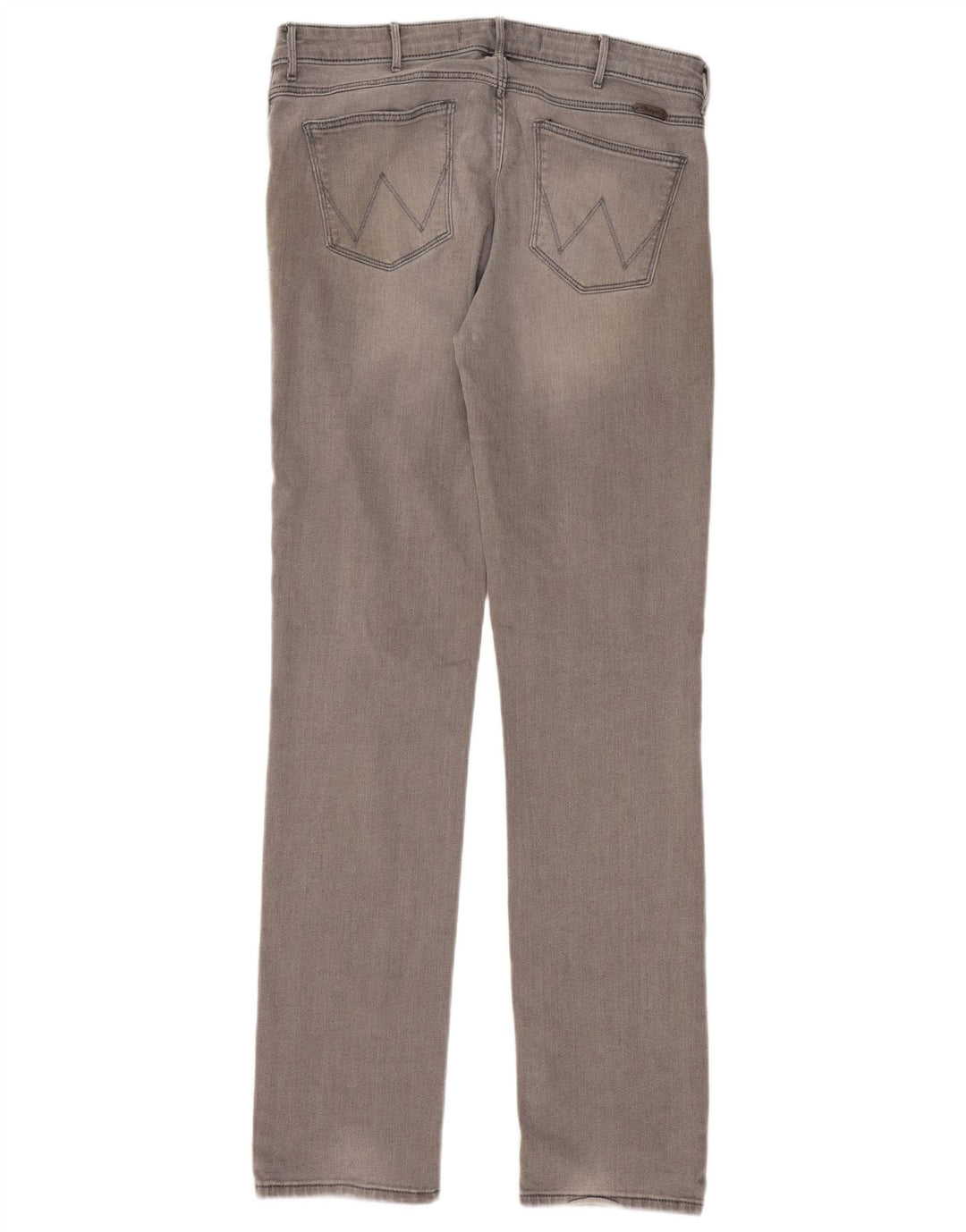 Wrangler Womens Drew Straight Jeans W32 L34 Grey Cotton