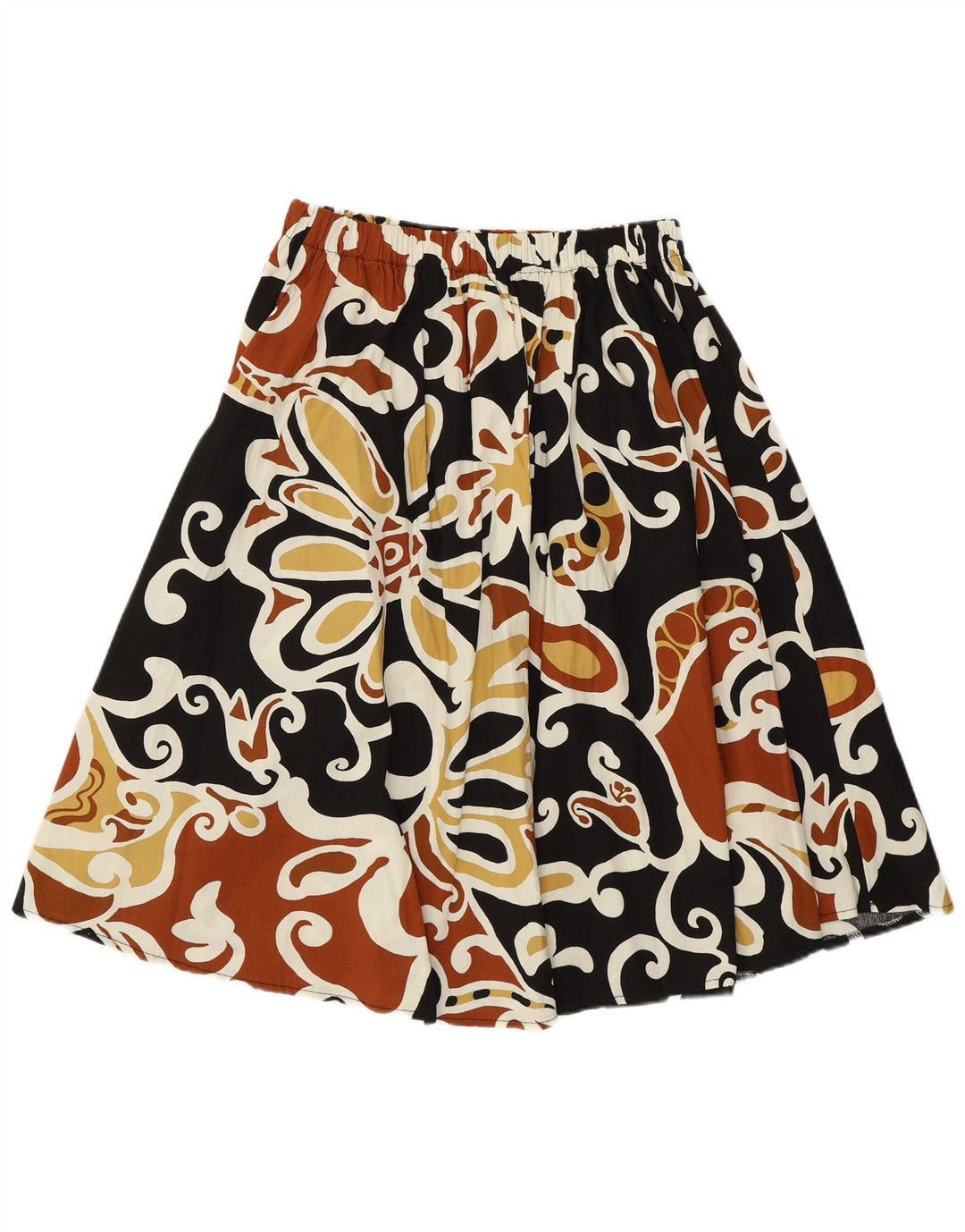 VINTAGE A-line nederdel til kvinder W28 Medium flerfarvet blomster