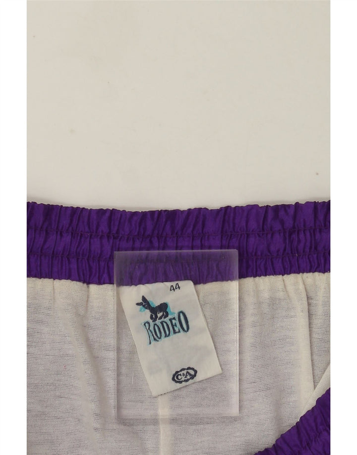 Rodeo Womens Tracksuit Trousers Joggers IT 44 Medium Purple Colourblock
