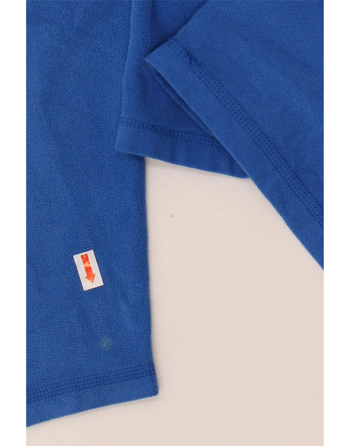 THE NORTH FACE Mens Zip Neck Fleece Jumper XL Blue Polyester