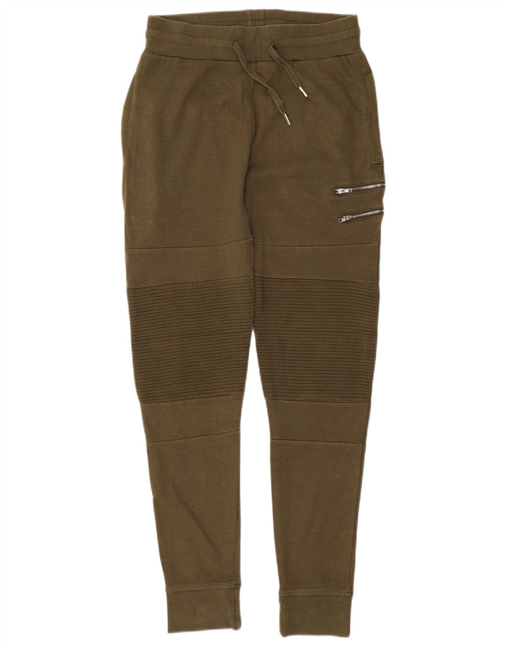 Zara Mens Tracksuit Trousers Joggers Medium Khaki