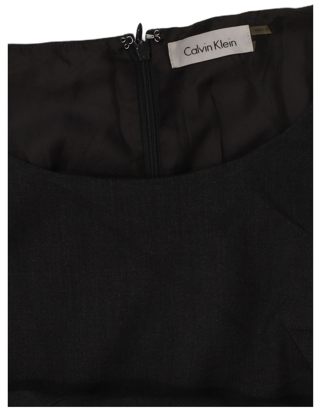 CALVIN KLEIN Womens Sheath Dress UK 16 Large Grey