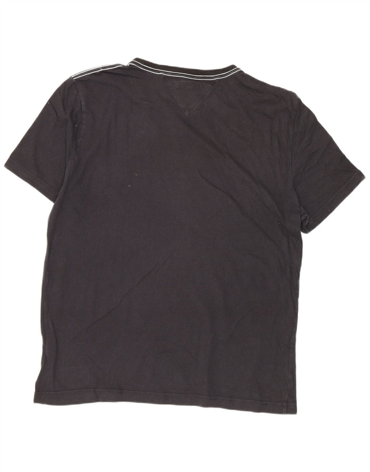 Tommy Hilfiger T-shirt graphique pour hommes, grand, noir