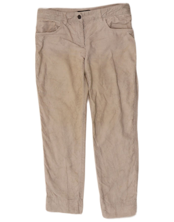 Dolce & Gabbana Damen Tapered Cordhose IT 42 Medium W28 L27 Beige