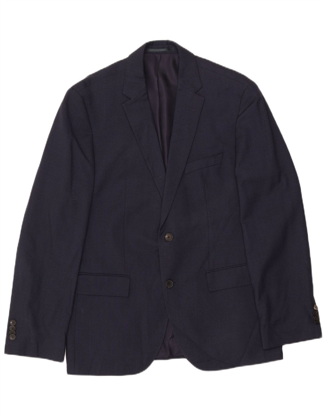 HUGO BOSS Mens 2 Button Blazer Jacket IT 50 Large Navy Blue