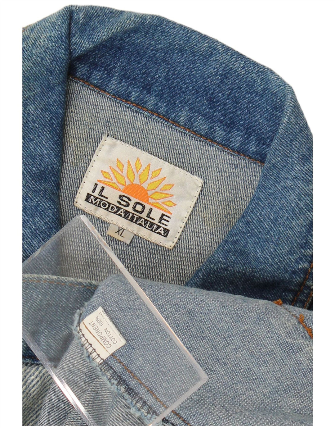 Vintage Mens Denim Jacket UK 42 XL Blue Cotton Classic