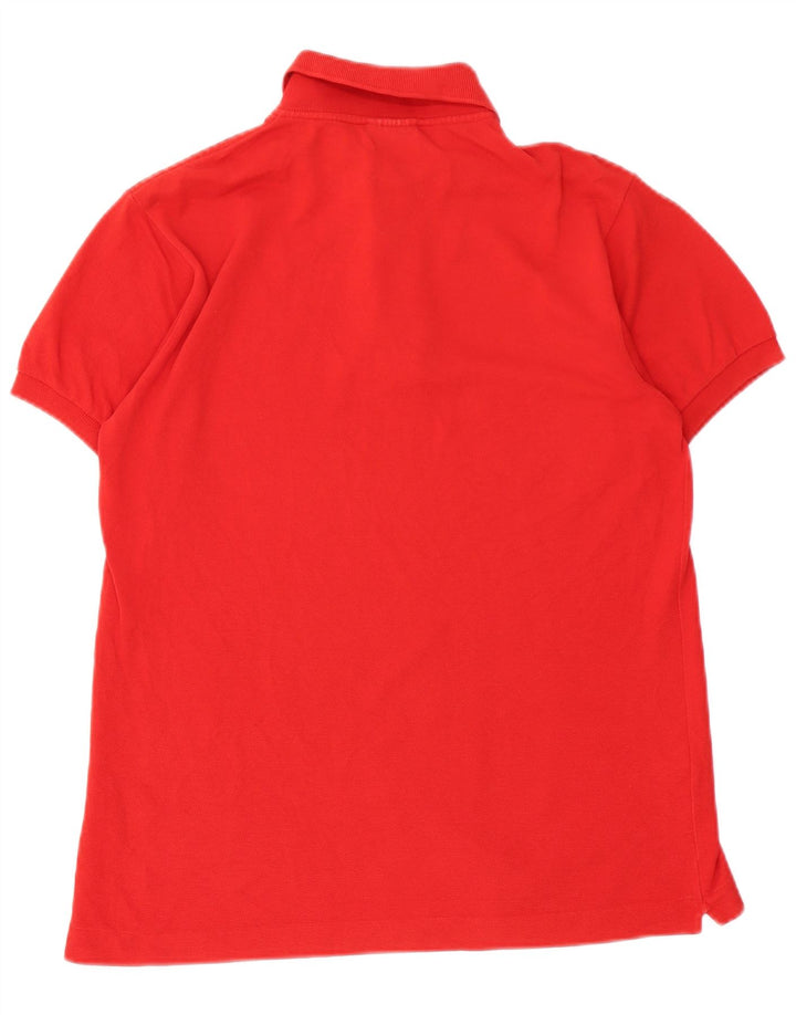 Lacoste Mens Polo Shirt Size 3 Small Red Cotton