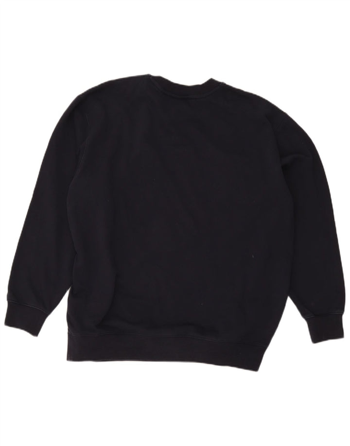 Gant Mens Graphic Sweatshirt Jumper Medium Navy Blue Cotton