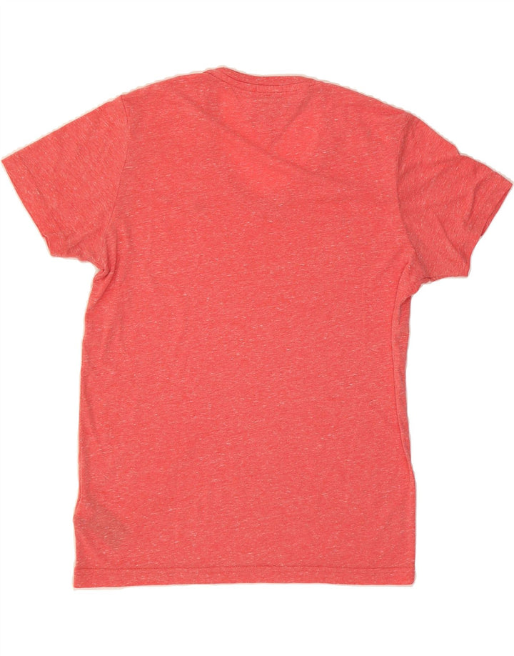 TOMMY HILFIGER Mens T-Shirt Top Medium Pink Flecked Polyester Vintage Tommy Hilfiger and Second-Hand Tommy Hilfiger from Messina Hembry 