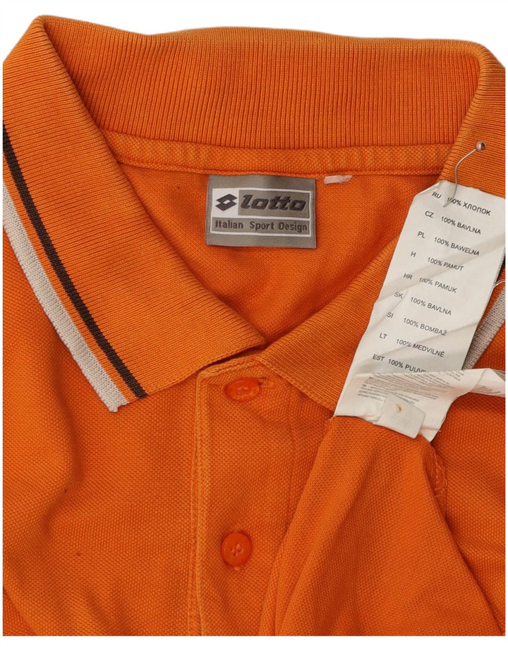 Polo da uomo LOTTO Large in cotone arancione