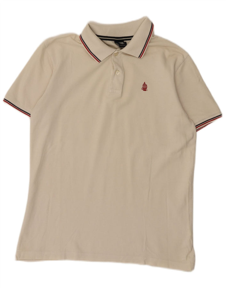 Marina Yachting Mens Polo Shirt Medium White Cotton