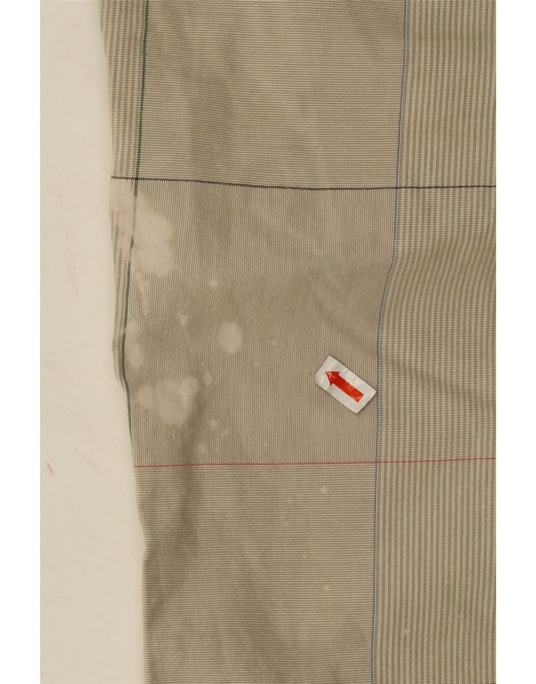 Converse Mens Chino Shorts Small W28 Beige Check Cotton