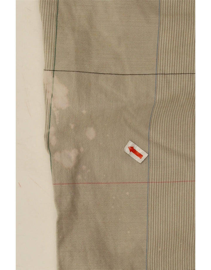 Converse Mens Chino Shorts Small W28 Beige Check Cotton