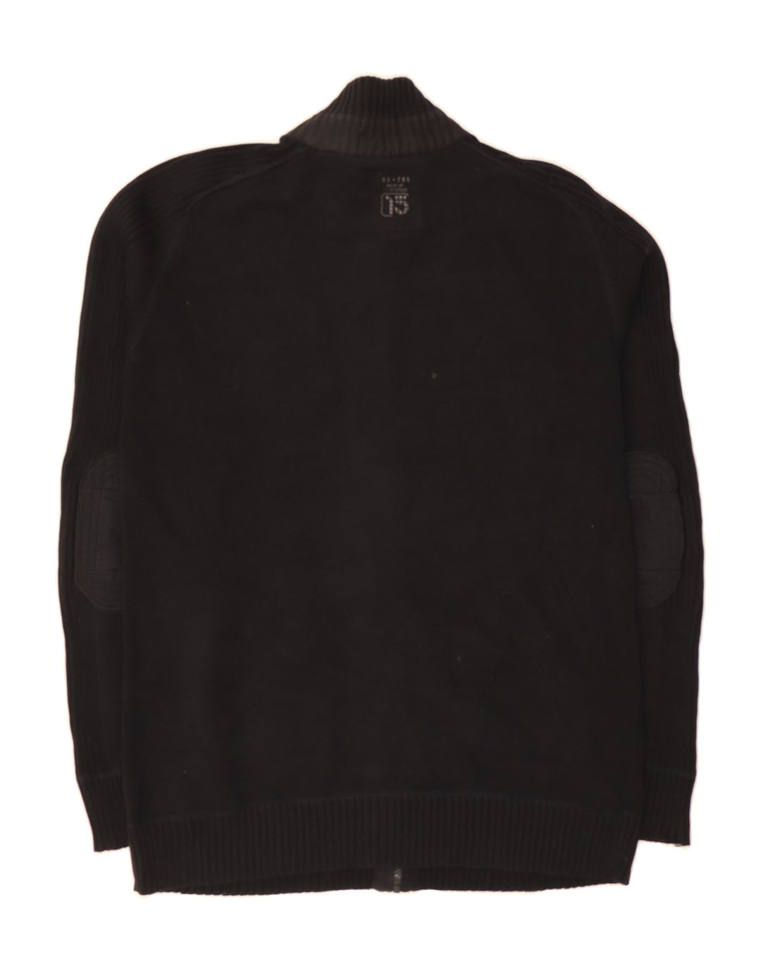 ANGELO LITRICO Mens Graphic Cardigan Sweater Large Black Vintage Angelo Litrico and Second-Hand Angelo Litrico from Messina Hembry 