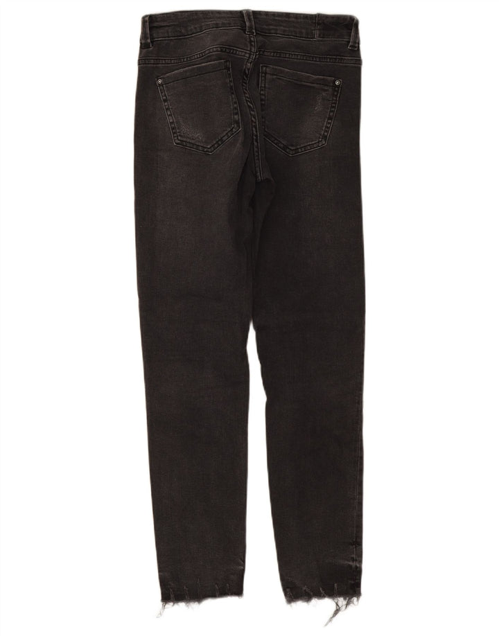 ZARA Womens Distressed Slim Jeans EU 34 2XS W24 L25 Grey