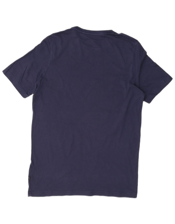 Puma T-Shirt Graphique Homme Bleu Marine Moyen Coton