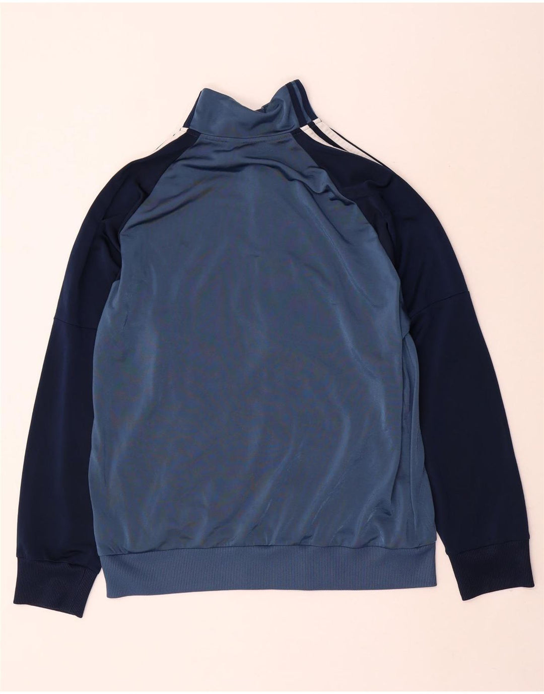 Adidas Mens Tracksuit Top Jacket Large Navy Blue Colourblock
