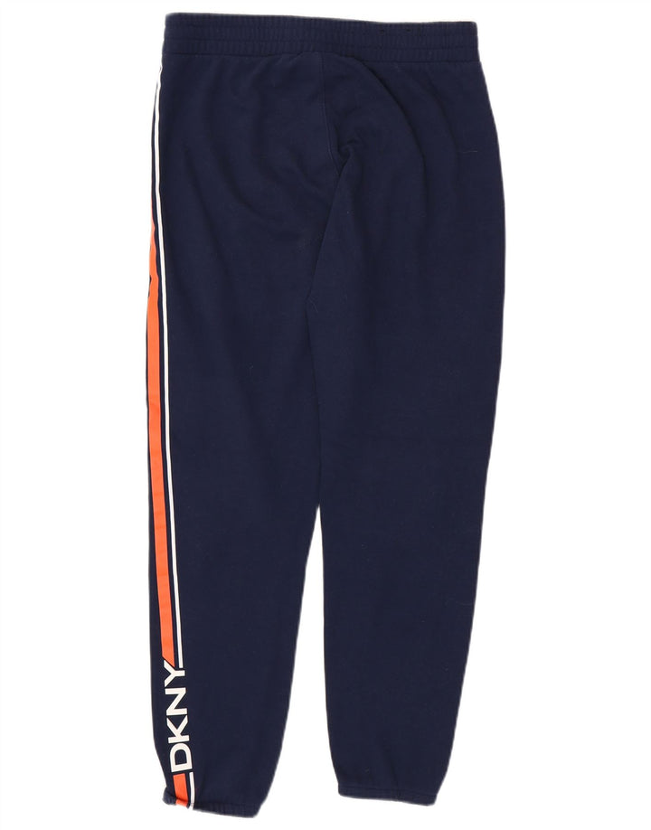 Dkny Mens Graphic Tracksuit Trousers Joggers Medium Navy Blue Colourblock