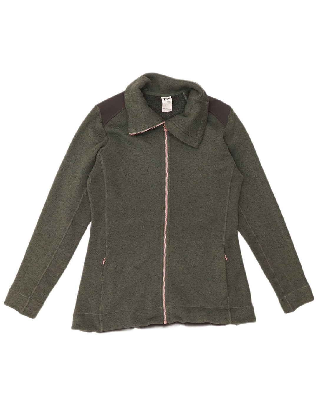 HELLY HANSEN Womens Tracksuit Top Jacket UK 16 Large Green Colourblock