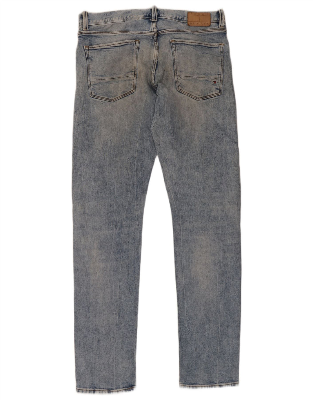 Tommy Hilfiger Herre Bleecker Slim Jeans W33 L34 Blå Bomuld