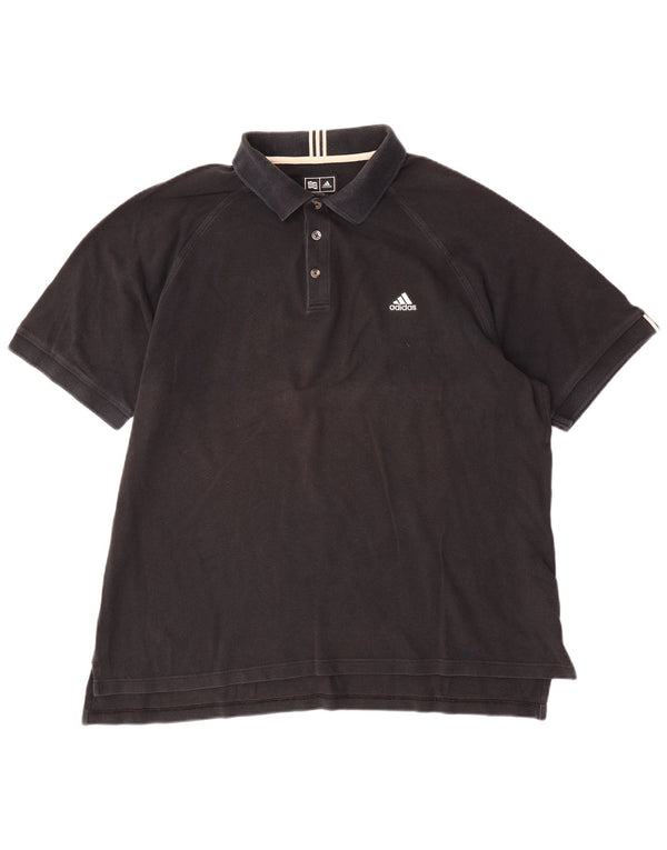 Polo Adidas da uomo XL in cotone nero
