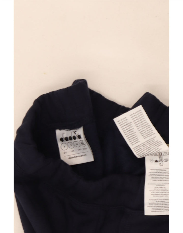 Diadora Mens Tracksuit Trousers Small  Navy Blue Cotton