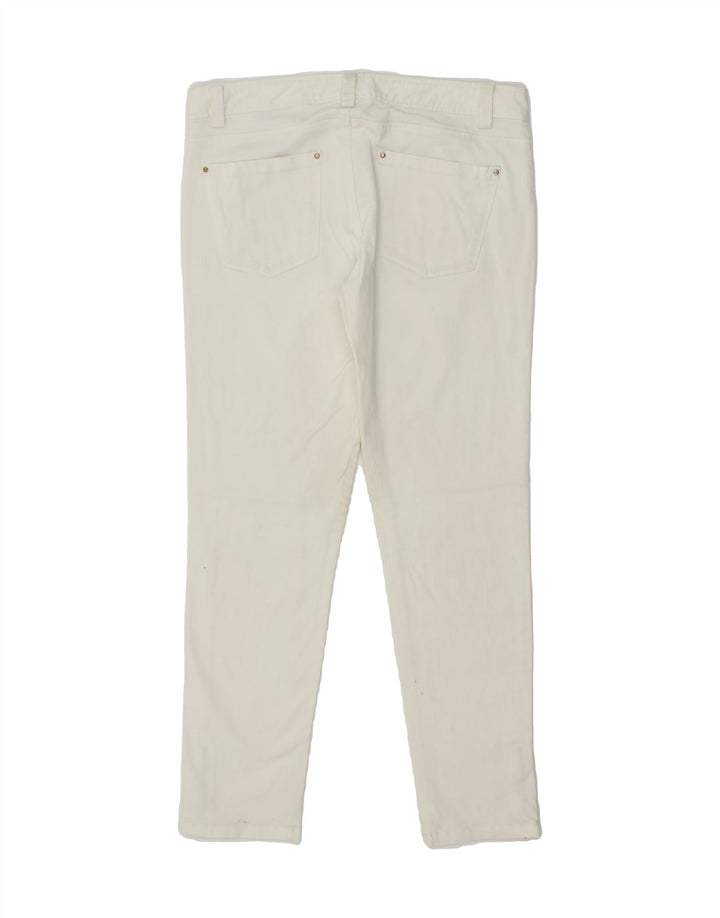 MASSIMO DUTTI Womens Casual Fit Slim Jeans EU 40  Medium W30 L28 White Vintage Massimo Dutti and Second-Hand Massimo Dutti from Messina Hembry 