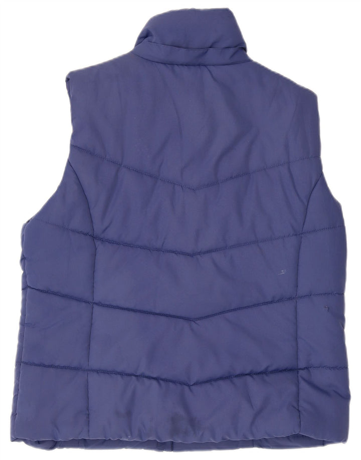 KANGAROOS Mens Padded Gilet UK 16 Large Blue Polyester