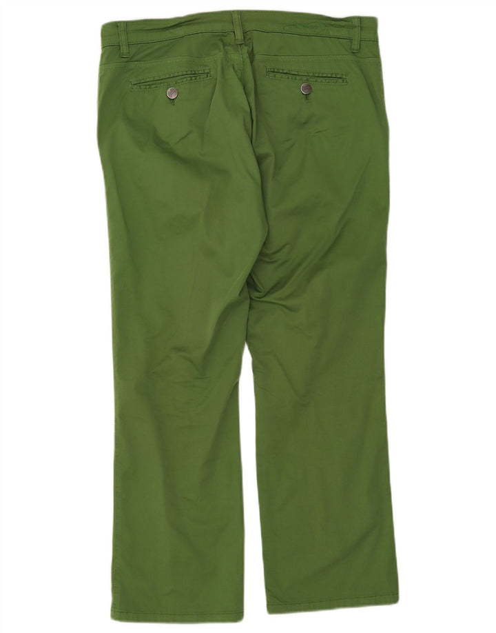 Calça feminina JECKERSON de terno reto W32 L27 algodão verde