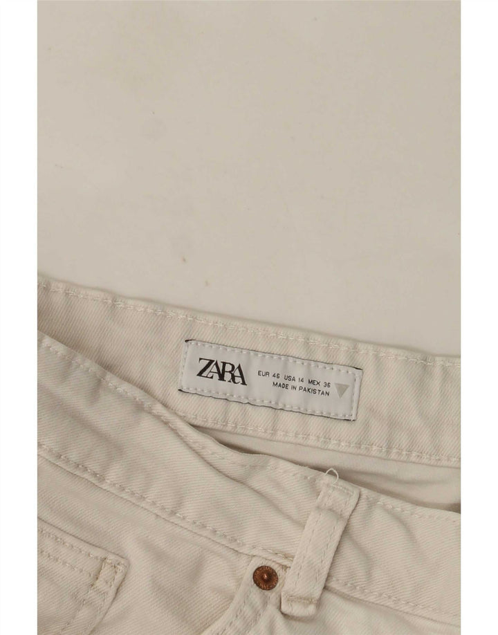 Zara Damen Straight Jeans EU 46 2XL W36 L26 Weiß