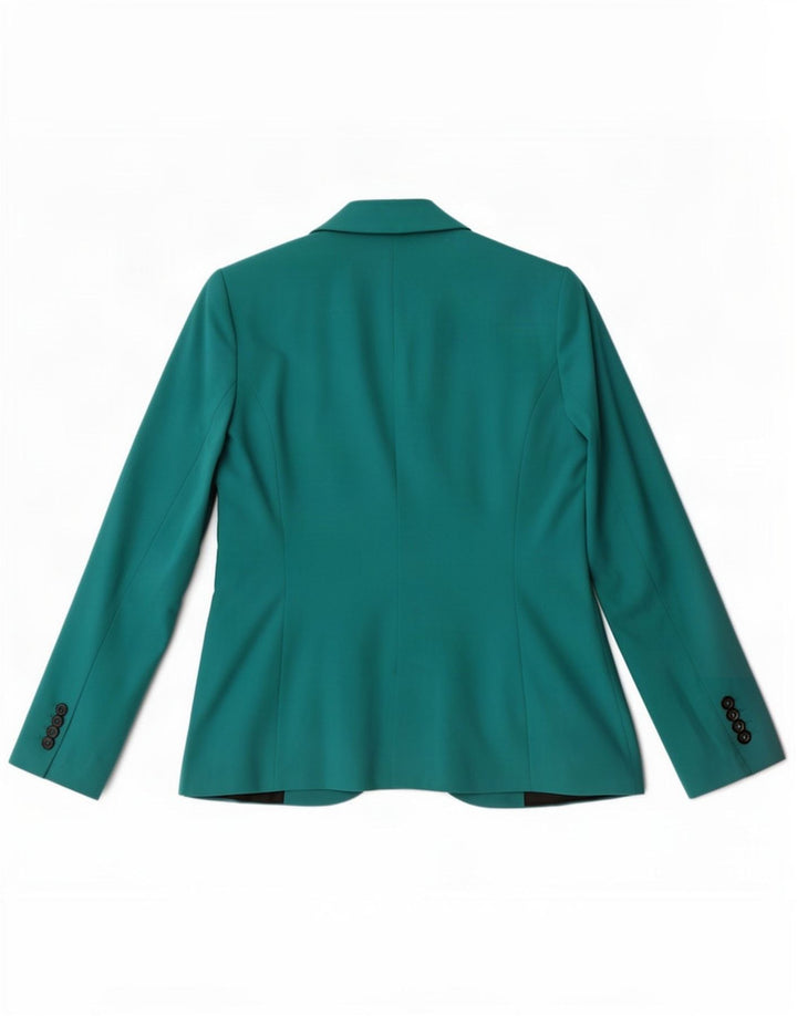 Zara Veste Blazer 1 Bouton Femme UK 14 Large Turquoise