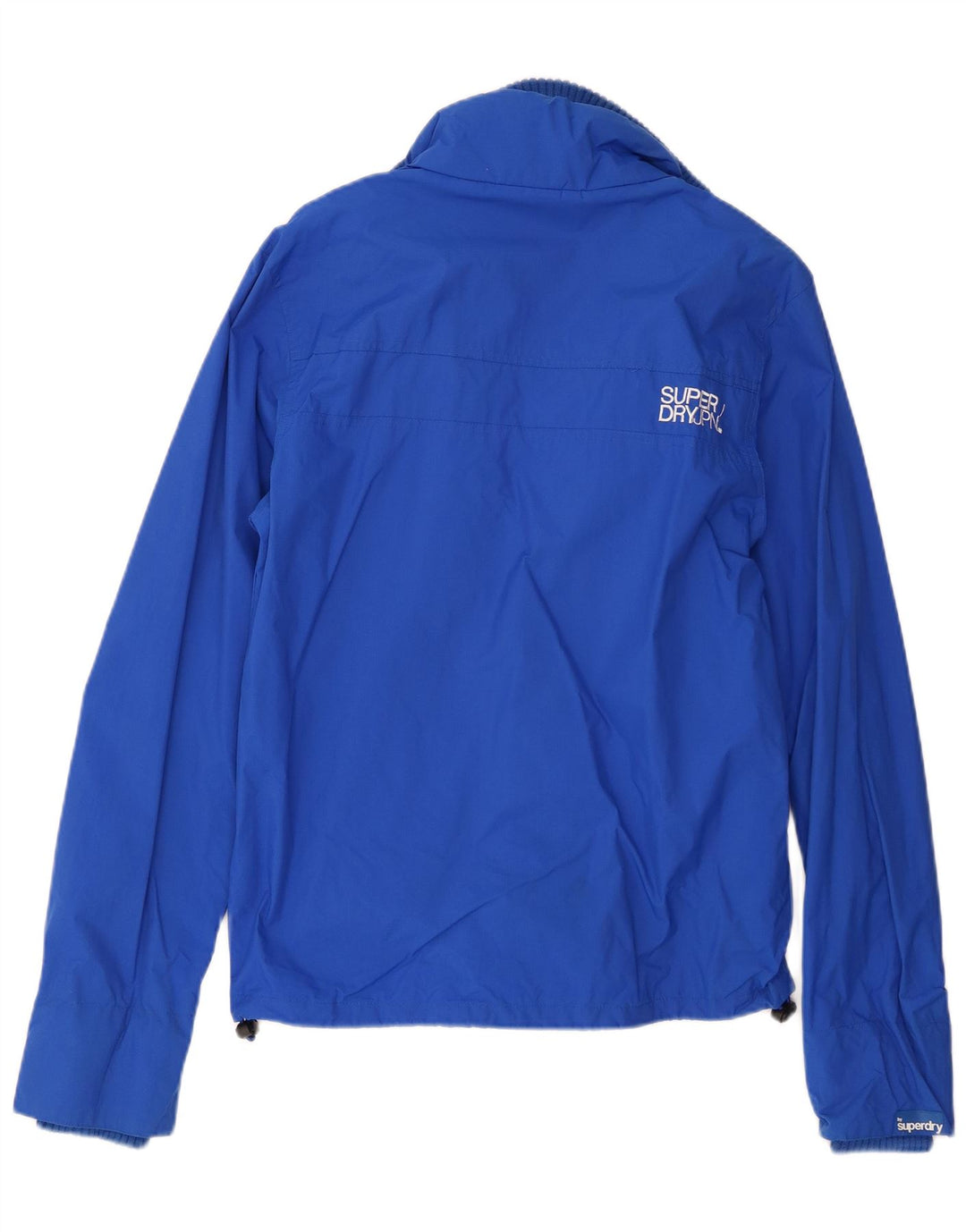 Superdry Mens Rain Jacket UK 36 Small Blue Nylon
