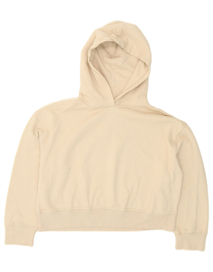 ZARA Womens Oversized Hoodie Jumper UK 18 XL Beige Cotton Vintage Zara and Second-Hand Zara from Messina Hembry 