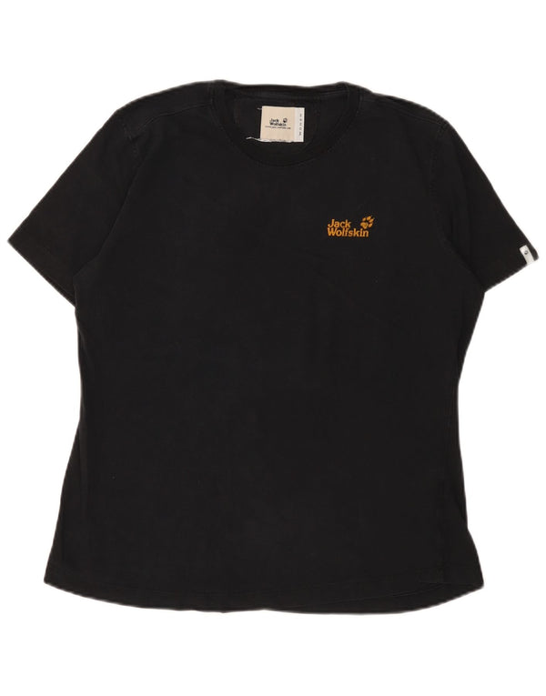 T-shirt damski Jack Wolfskin Top UK 14, duży, czarny