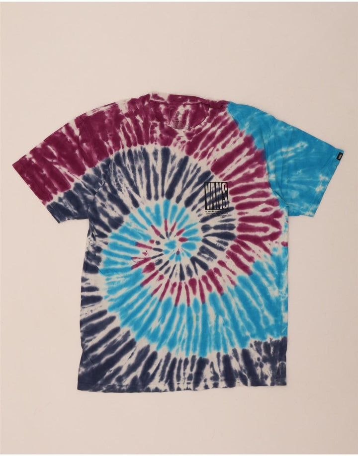 VANS Herren-T-Shirt mit Grafik, mittelgroß, mehrfarbig, Batik-Baumwolle