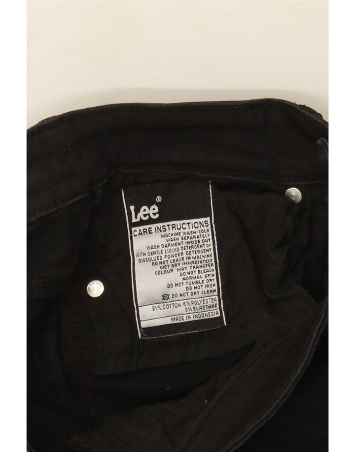 Lee Womens Skinny Jeans W26 L30 Black Cotton
